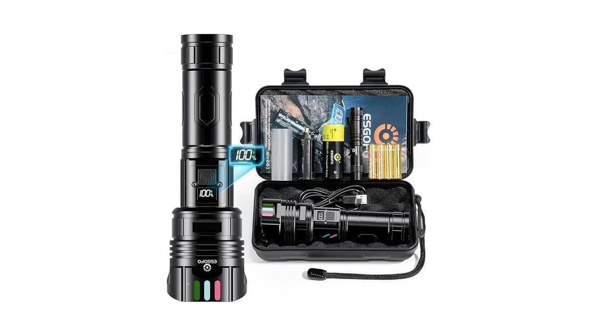 Super Bright Flashlight 100000 High Lumens Rechargeable,powerful Long Distance 3280ft