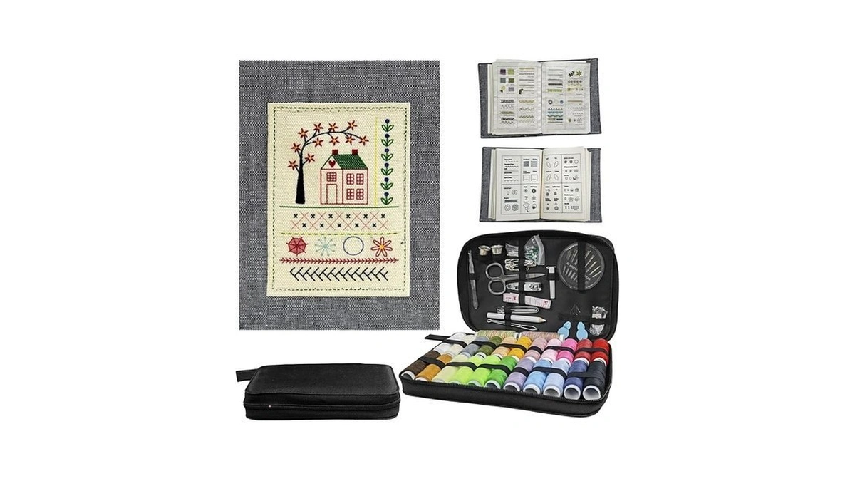 Seiletoo Diy Stitch Book Embroidery Kit, 106 Patterns With 100-piece