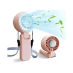 Zozoo Portable Fan, Usb Rechargeable 194°folding Handheld Fan,5 Speed&led Display
