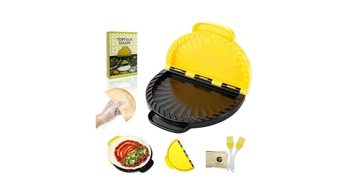Crimper Tortilla Sealer,for 10 Flour Tortillas Crimper For Quick Quesadilla