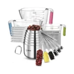 Measuring Cups And Spoons Set Of 20 - Stackable Stainless