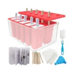 Miaowoof Homemade Popsicle Molds, 10-cav Non-bpa Silicone Ice Pop Maker,