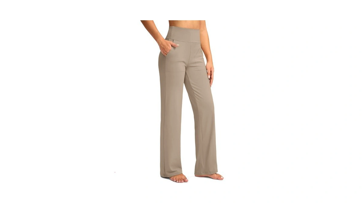 G Gradual Women's Yoga Pants Wide Leg With Pockets High