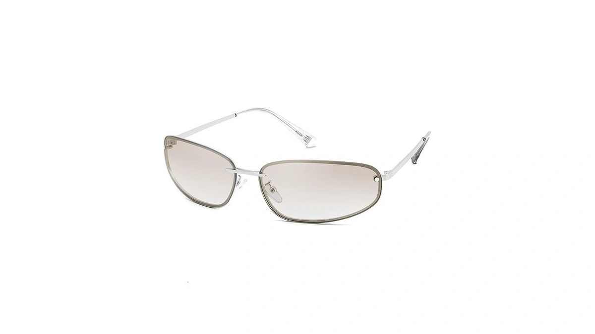 Feisedy Trendy Y2k Sunglasses For Women Cool Futuristic Retro Metal