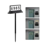 Solar Address Sign For House Numbers – Dual-sided Led &