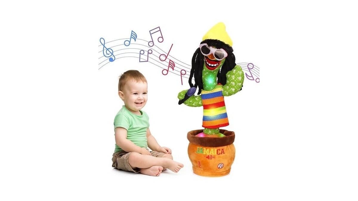 Miaodam Dancing Cactus, Funny Style 270 Degree Rotation Talking Baby