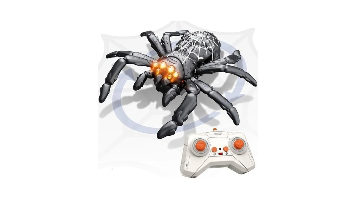 Infowush Wall Climbing Spider, Rechargeable Remote Control Spider Kids Toys,