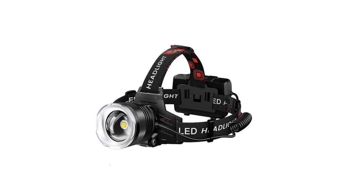 Led Headlamp Rechargeable 99000 High Lux, 9000mah Long Battery Head