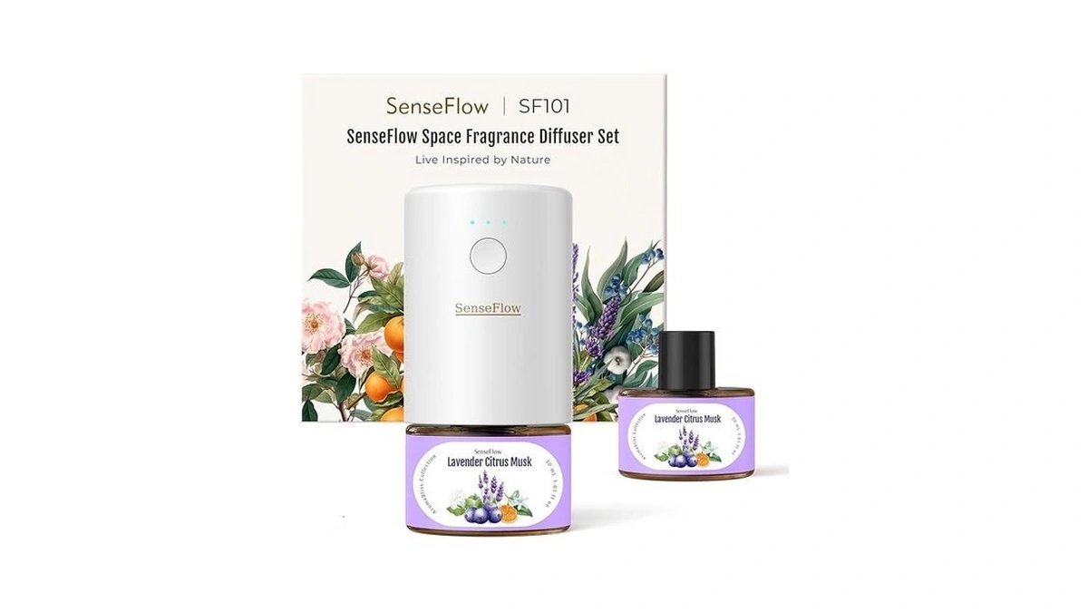 Senseflow Plug-in Air Freshener For Home, Waterless Essential Oil Diffuser