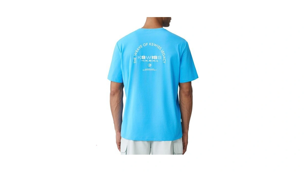 K-swiss Men's Pickleball Graphic T-shirt - Dryaero Quick Dry Moisture