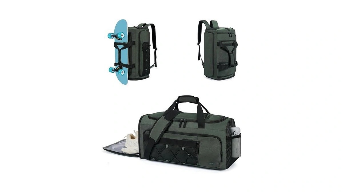 Cluci Gym Bag For Men & Women, 35l Convertible Travel