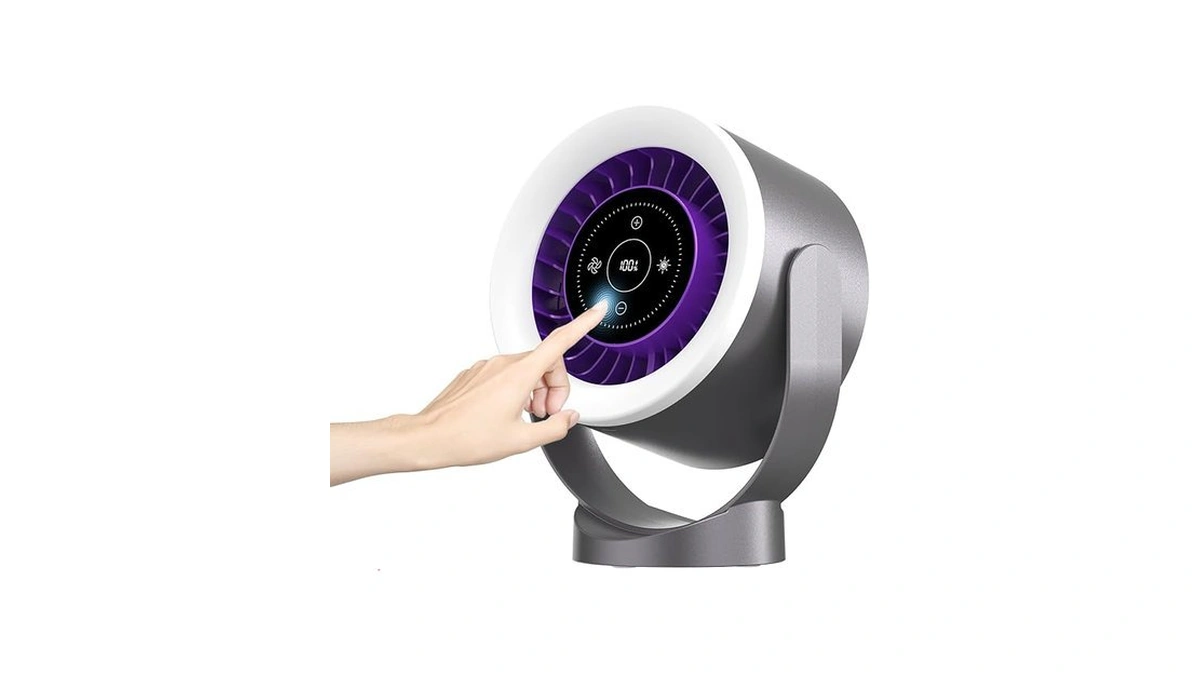 Desk Fan With Led Touch Screen & Ultra Quiet <35db