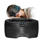 Lc-dolida Luxurious Silk Soft Sleep Mask, Sleep Headphones With Bluetooth