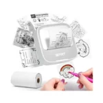Idprt Sticker Printer, Portable Sticker Maker Machine, Mini Inkless Bluetooth