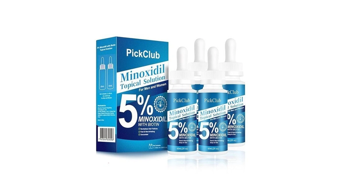 Pickclub 5% Minoxidil With Biotin For Men And Women, Hair