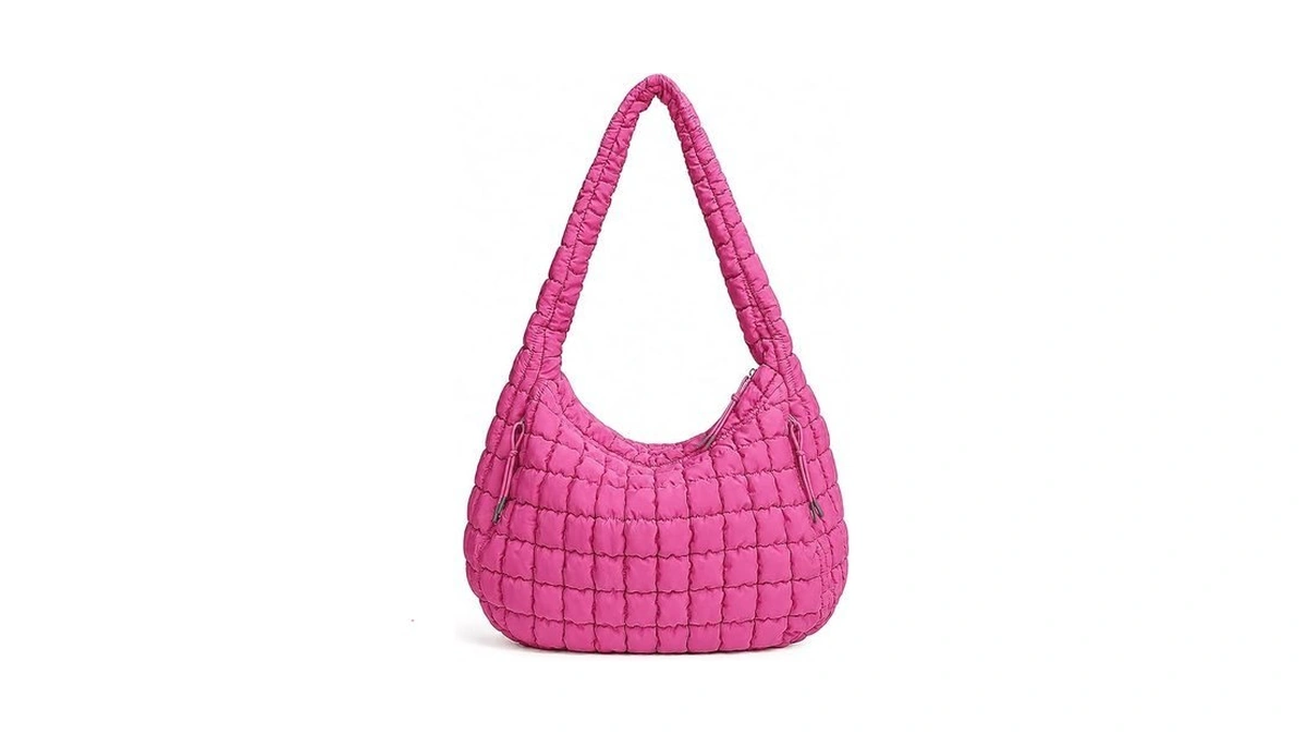 Large Puffer Shoulder Bag, Quilted Tote Bag For Women Puffy