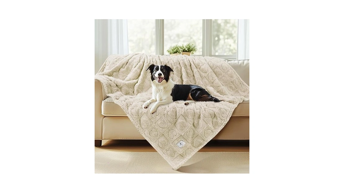 Luciphia Waterproof Dog Blanket For Medium Large Dogs Washable Bed