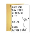 Funny Slang Z Theme Fathers Day Card For Son From