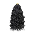 Svnmu Pre-looped Ocean Wave Crochet Hair 10inch #1b 8 Packs