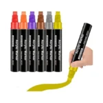 Aixefulw 6 Color Poster Marker, 3 In 1 Felt Tip