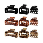Chandat Medium Claw Hair Clips Set For Women - 3