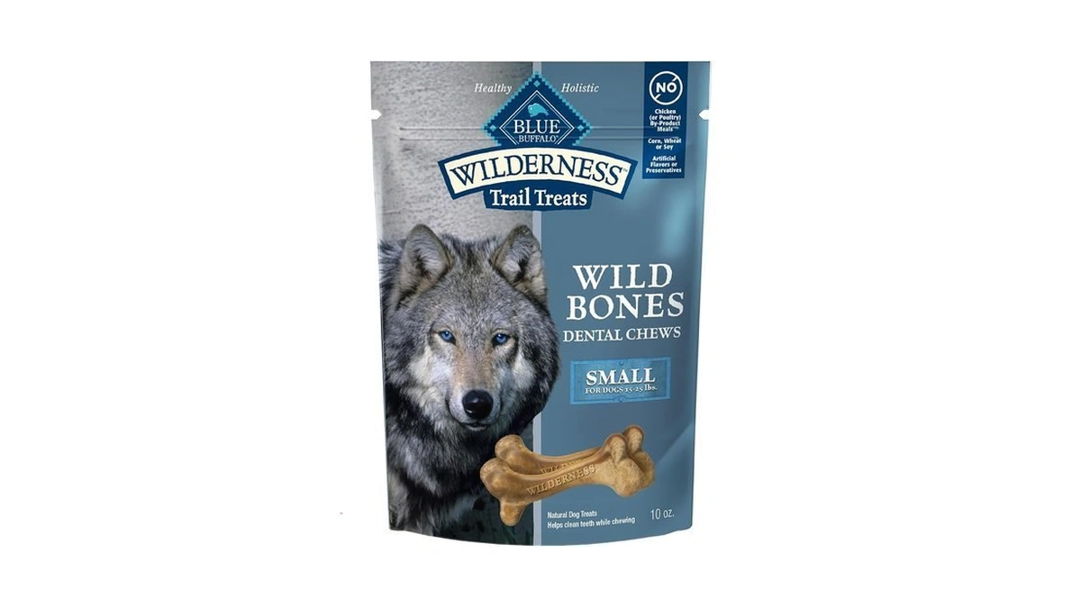 Blue Buffalo Wilderness Wild Bones Grain-free Dental Chews Dog Treats,