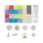 Sutoug 1570+pcs Acrylic Beads Set For Threading, 6 Mm/8 Mm