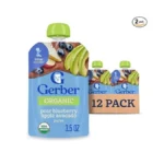 Gerber Stage 2 Baby Food, Organic Pear Blueberry Apple Avocado