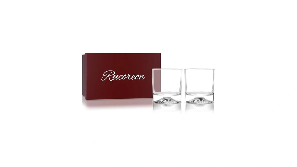 Rucoreon Crystal Whiskey Glasses Set Of 2 – 10oz Old