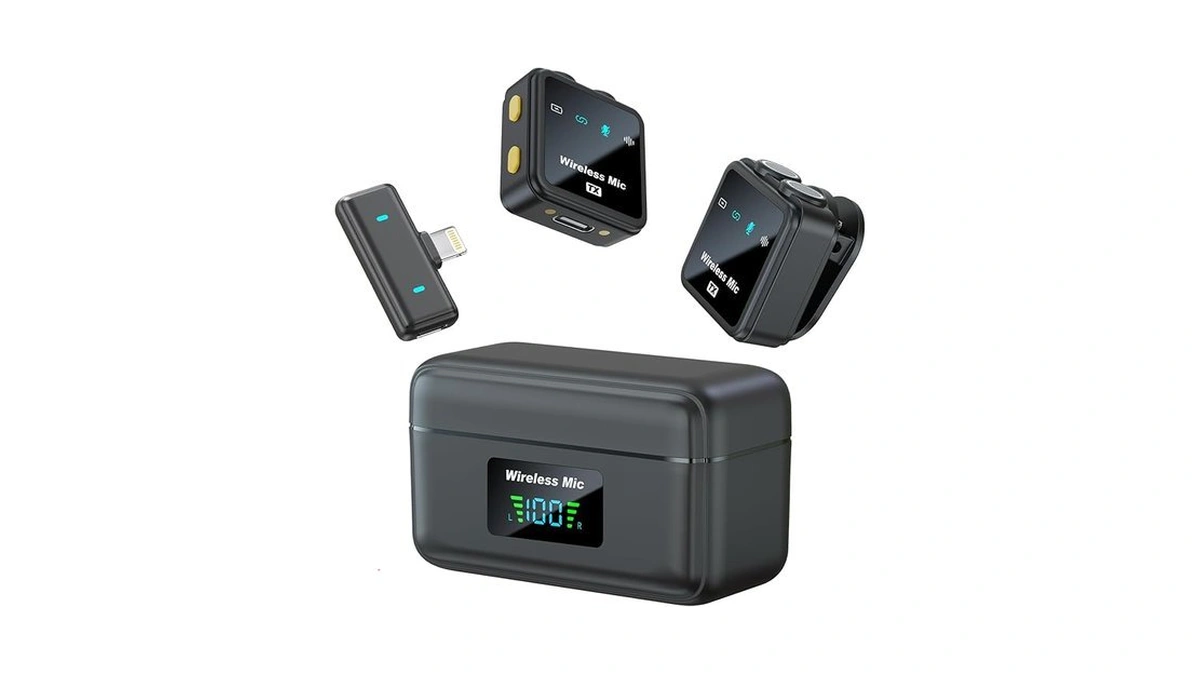 Notevox Vm32 Wireless Mini Microphone For Iphone 14/13/12, Lavalier Lapel