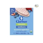 Gerber Teethers, Blueberry Apple Beet Organic Teething Wafers, Baby Teething