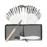 Yamivo 25 Pcs Artist Paint Brushes Set, Wooden Handles Brushes