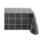 Elrene Home Fashions Windowpane Plaid Water- And Stain-resistant Vinyl Tablecloth