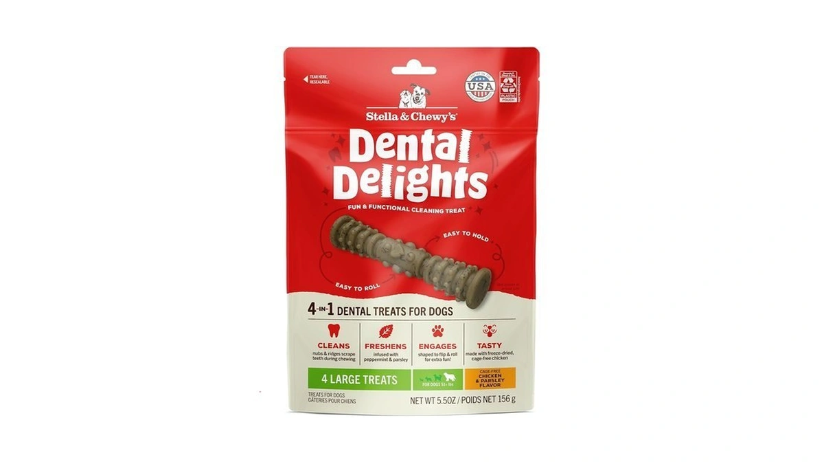 Stella & Chewy's Dental Delights With Freeze-dried Chicken - Large