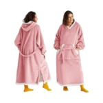 Bedsure Wearable Blanket Hoodie, Long Hooded Blanket Sweatshirt As Birthday
