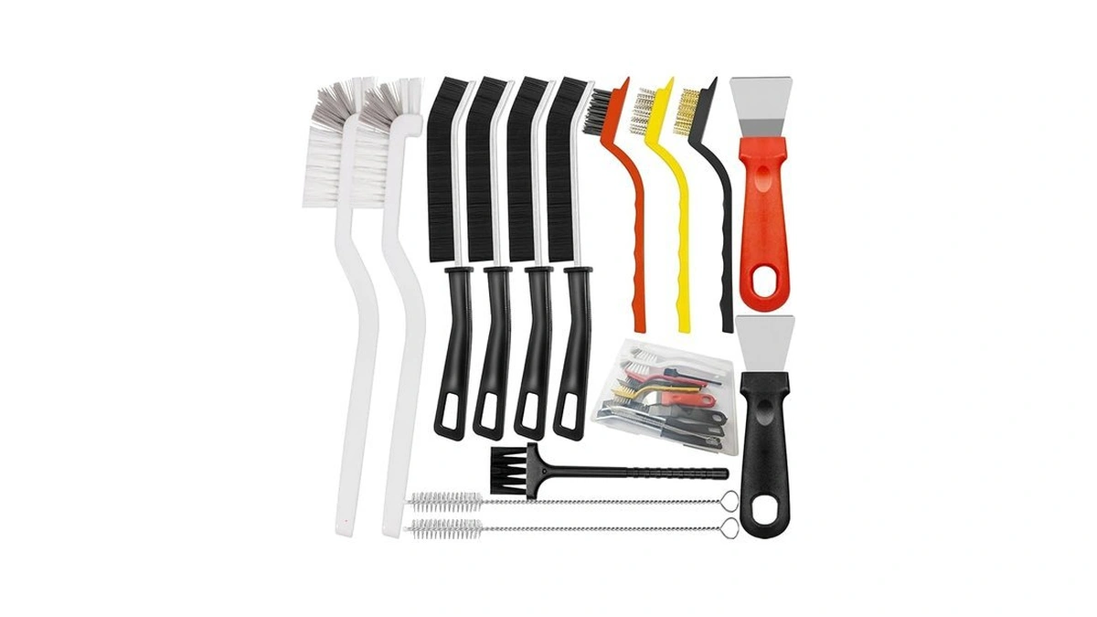 15pcs Crevice Cleaning Brush, Hard Bristle Grout Scrub Brushes, Multifunctional