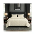 3pc Velvet Queen Quilt Bedding Set - 96x92 Inch Queen