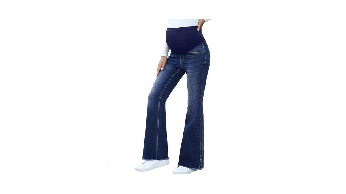 Blencot Maternity Jeans Over Belly Stretch Pregnancy Pants For Pregnant