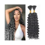 Deep Wave Bulk Hair For Braiding Wet And Wavy Micro