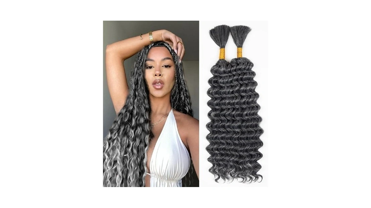 Deep Wave Bulk Hair For Braiding Wet And Wavy Micro