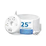 Ntonpower Extra Long Extension Cord 25 Ft, Flat Plug Power