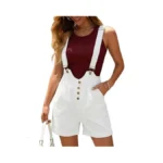 Lookboho Women's 𝐃𝐞𝐧𝐢𝐦 𝐎𝐯𝐞𝐫𝐚𝐥𝐥 𝐒𝐡𝐨𝐫𝐭𝐬 Summer 2026 Jeans Bib Short