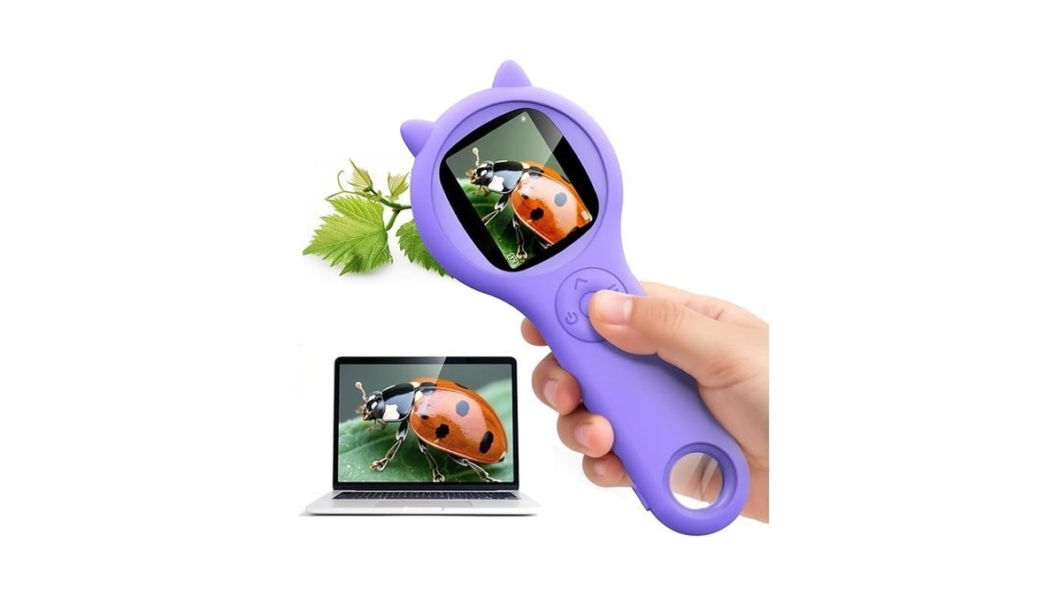 Microscope For Kids - Electronic Handheld Magnifying Glass For Children-stem