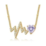 Helirose Heart Necklace For Women, Gold Necklace 18k Gold Plated,