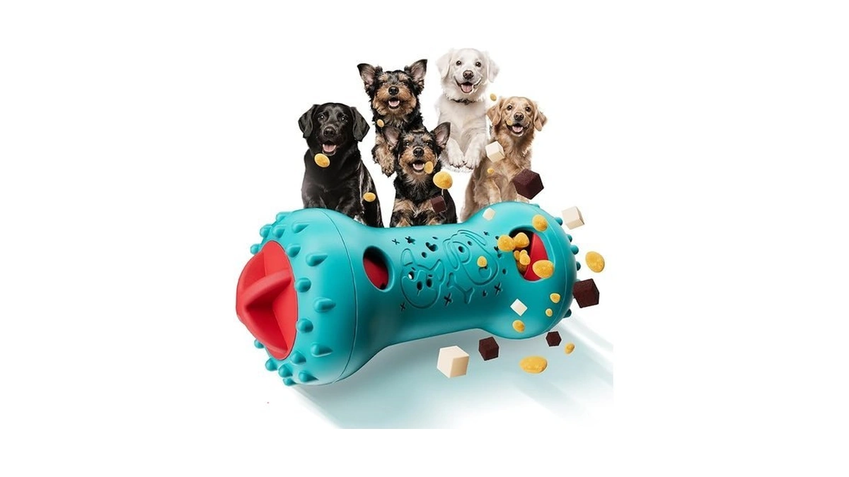 Knitly Interactive Dog Toys, Adjustable Treat Dispensing Toy To Keep