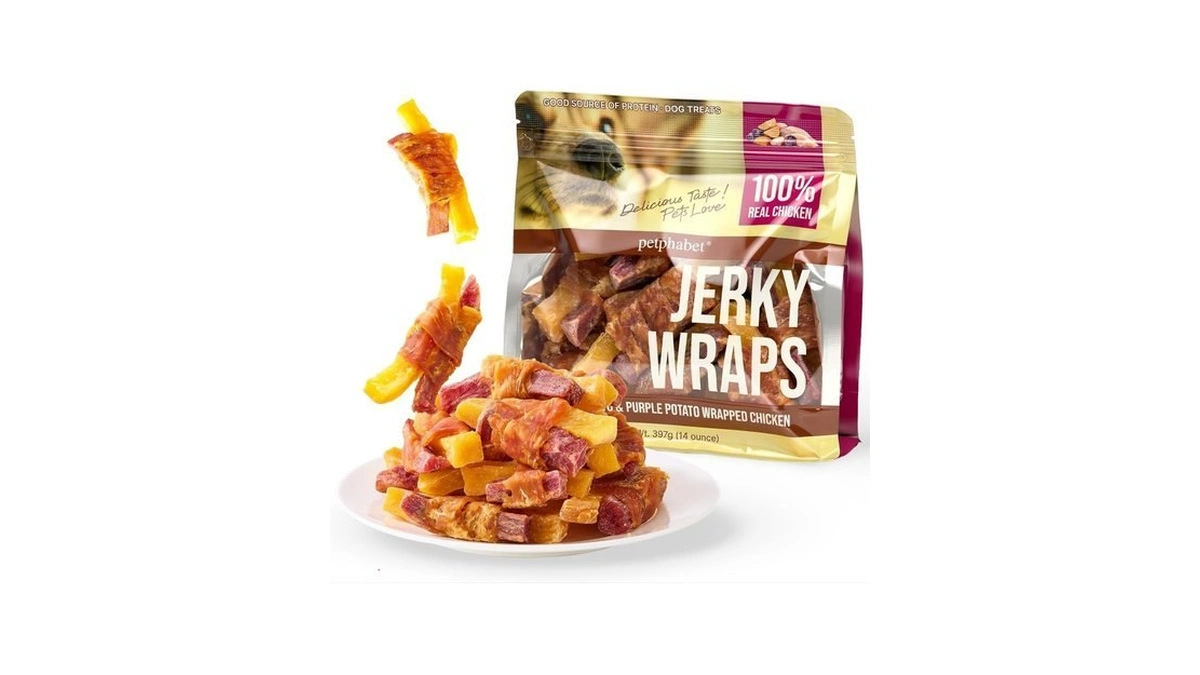Petphabet Chicken Wrapped Double Sweet Potato Dog Treats - Healthy