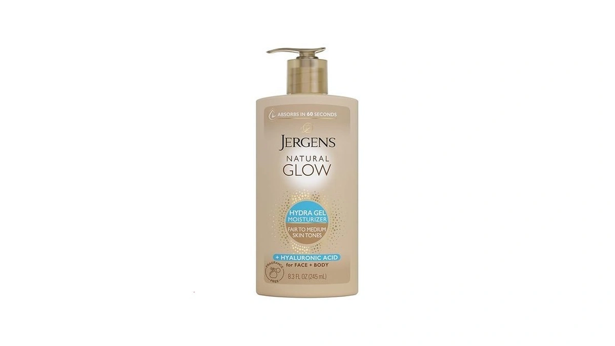 Jergens Natural Glow Hydra Gel Moisturizer, Gradual Tanning Lotion With