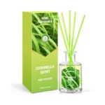 Strn Citronella Reed Diffuser, Lemongrass Fragrance Diffuser For Bathroom, Reed