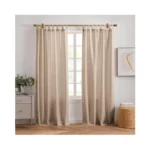 Elrene Home Fashions Rhodes Solid Indoor/outdoor Window-curtain Set, 2 Panels,