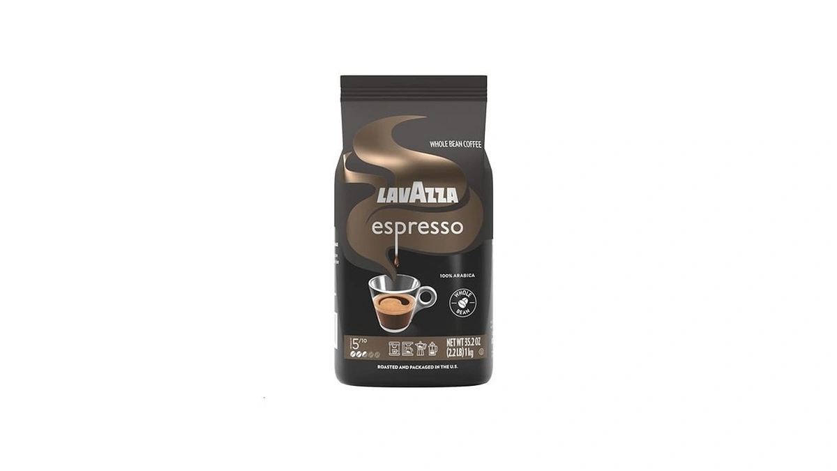 Lavazza Espresso Whole Bean Coffee, Medium Roast, 100% Arabica, 2.2